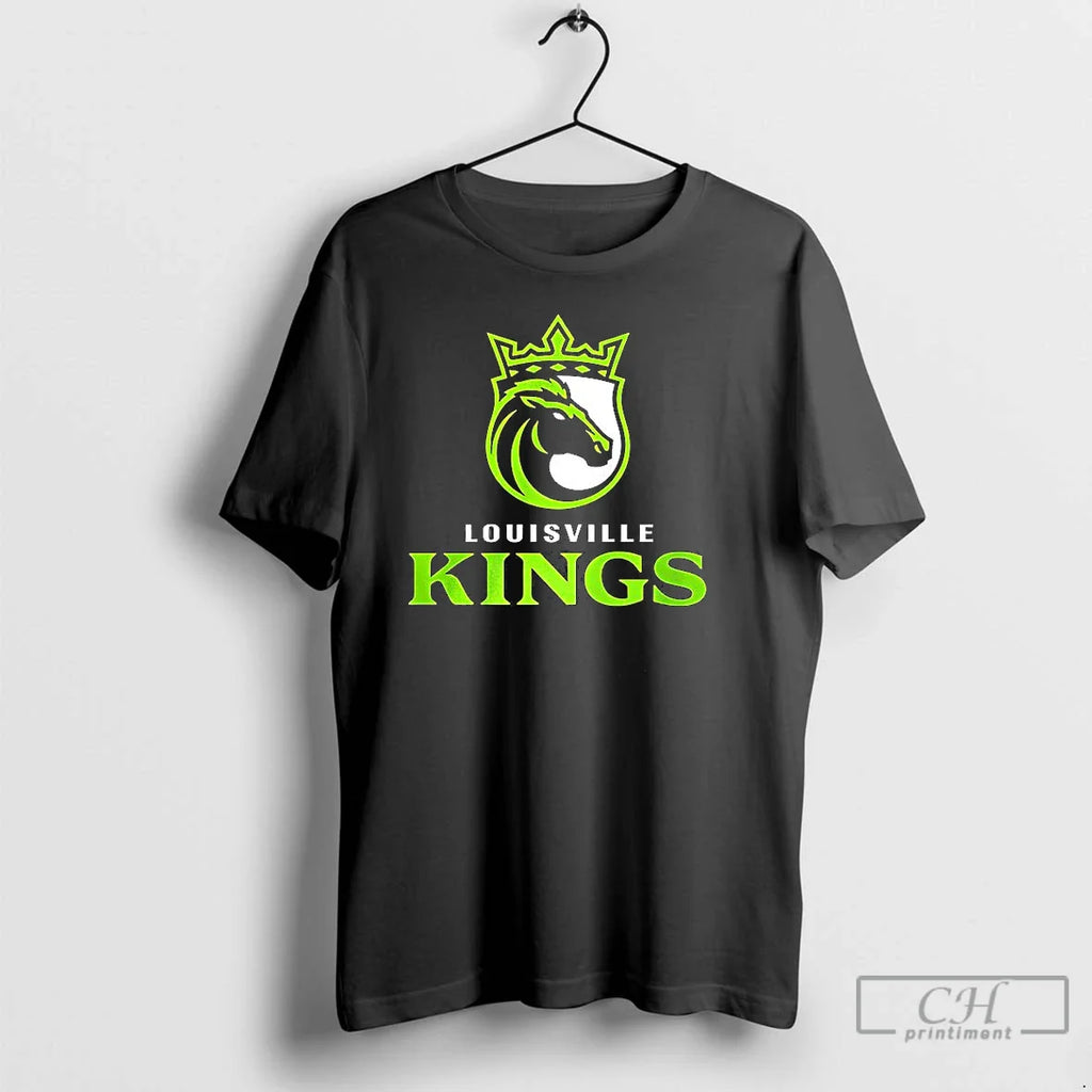 Classic Louisville Kings Lockup Logo T Shirts