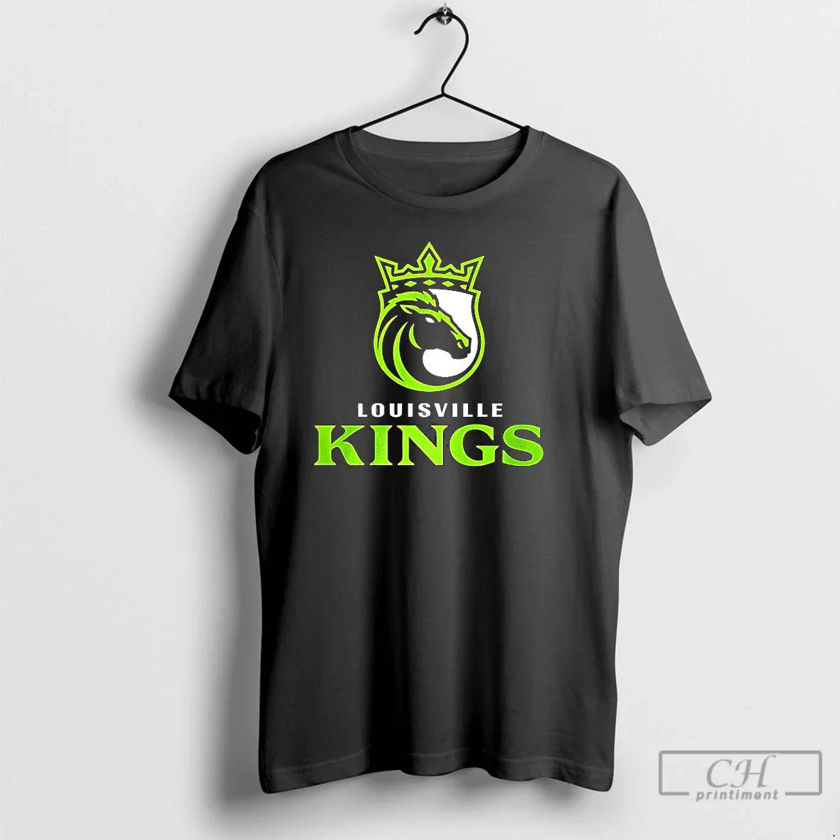 Classic Louisville Kings Lockup Logo T Shirts