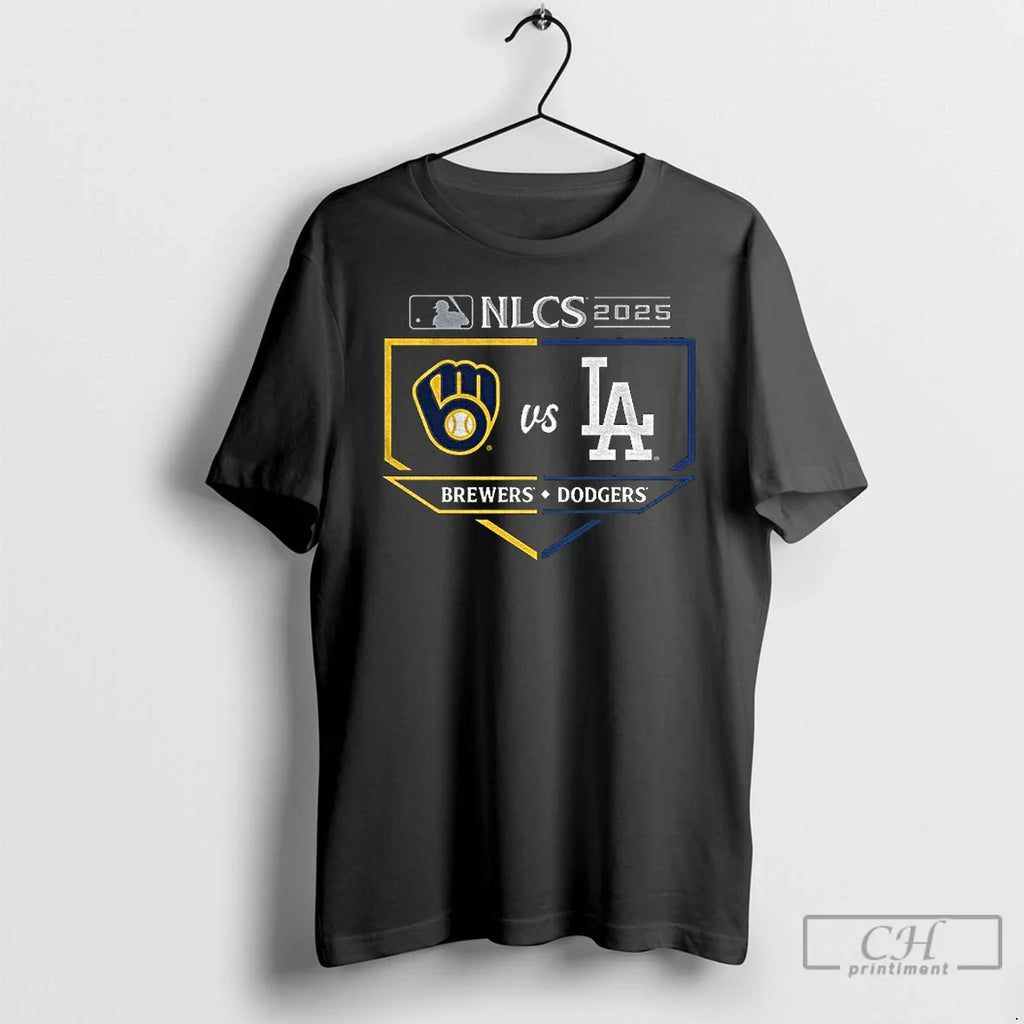 Classic Milwaukee Brewers Vs Los Angeles Dodgers 2025 National League Championship Series Matchup T Shirts