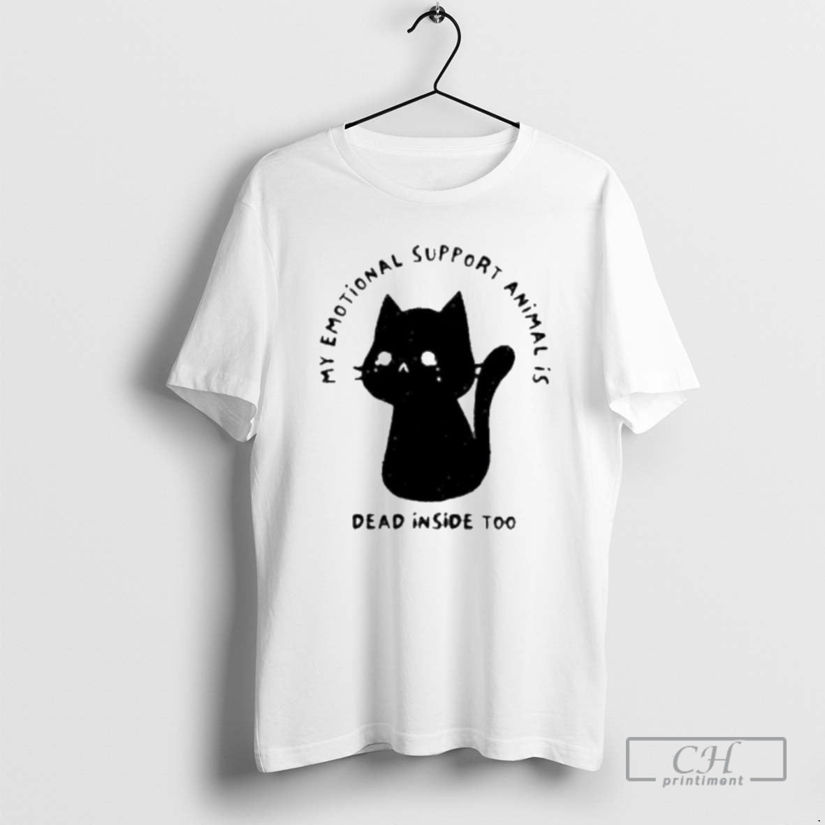 Classic My Emotional Support Animal Is Dead Inside Too Cat Shirt Sweater