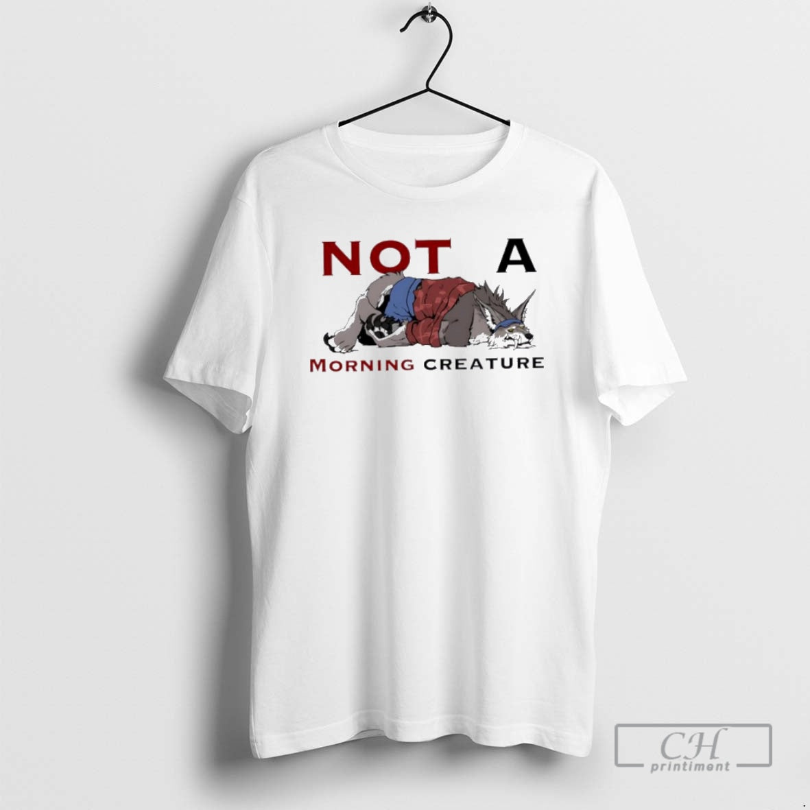 Classic Not A Morning Creature Wolf Shirt Sweater