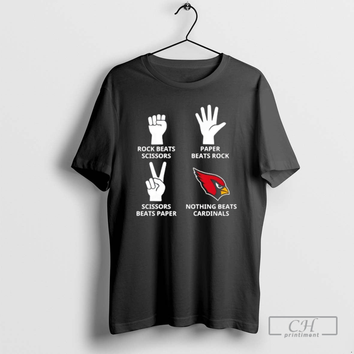 Classic Nothing Beats Arizona Cardinals Rock Beats Scissors Paper Beats Rock Shirt Sweater