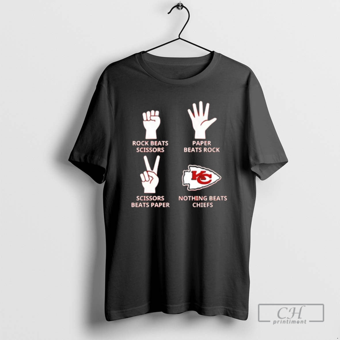 Classic Nothing Beats Kansas City Chiefs Rock Beats Scissors Paper Beats Rock Shirt Sweater