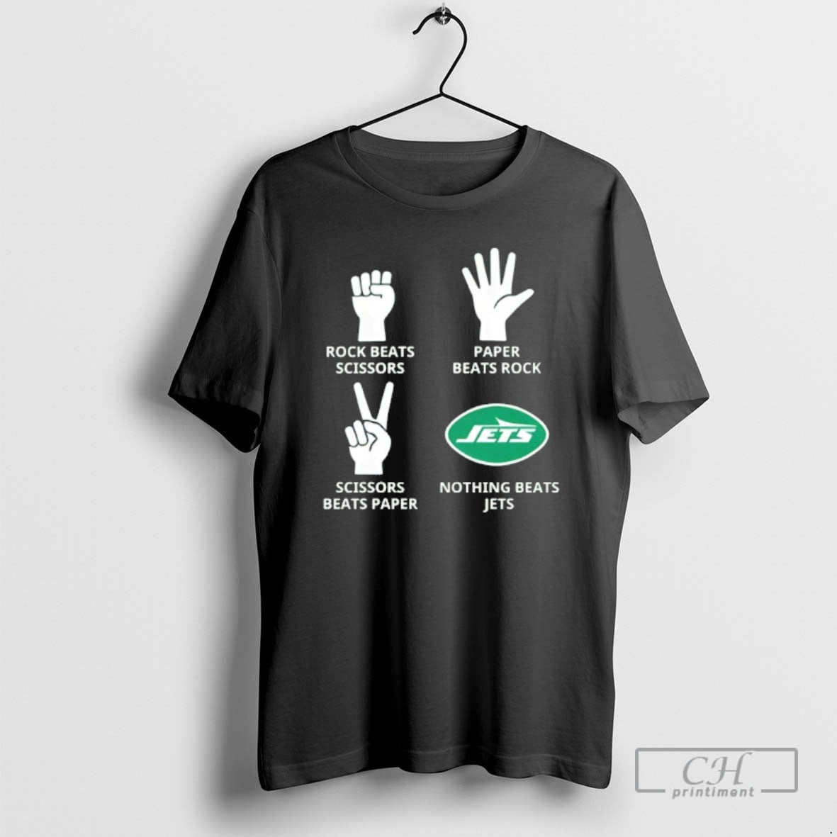 Classic Nothing Beats New York Jets Rock Beats Scissors Paper Beats Rock Shirt Sweater