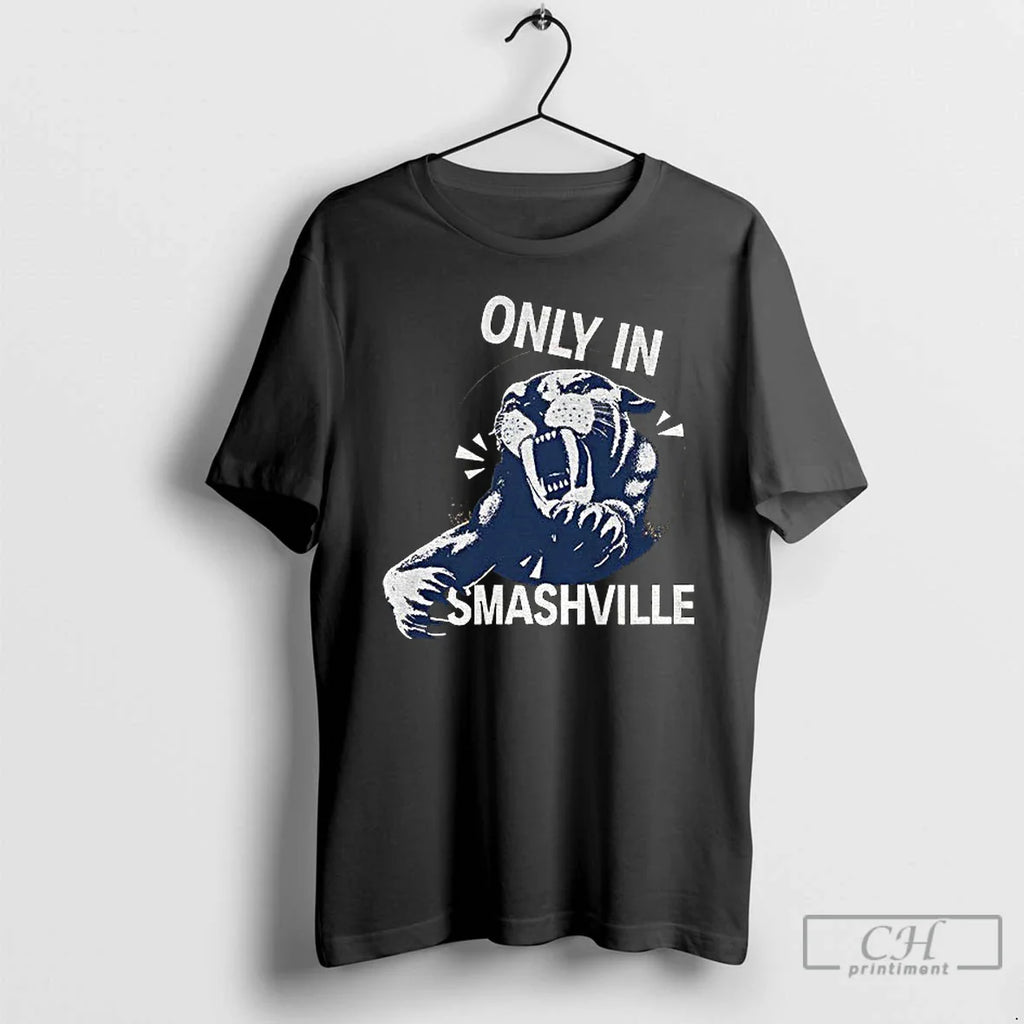 Classic Only In Smashville Nashville Predators Logo T Shirts