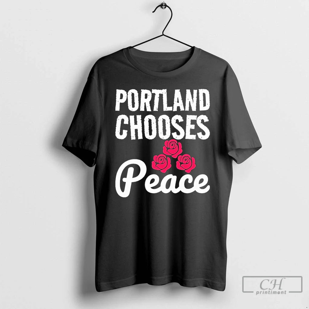Classic Portland Chooses Peace Anti Ice T Shirts