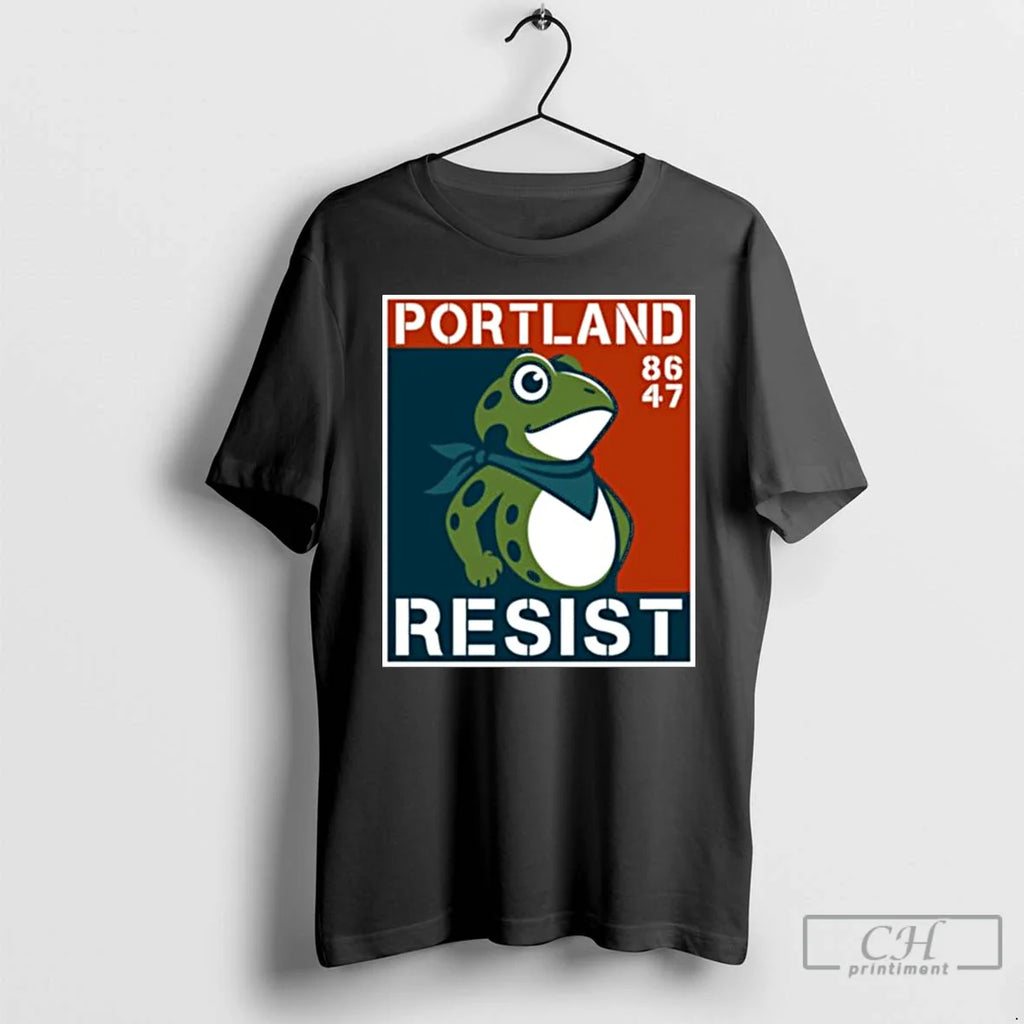 Classic Portland Frog Anti Ice Portland Resist 86 47 Long Sleve T Shirts