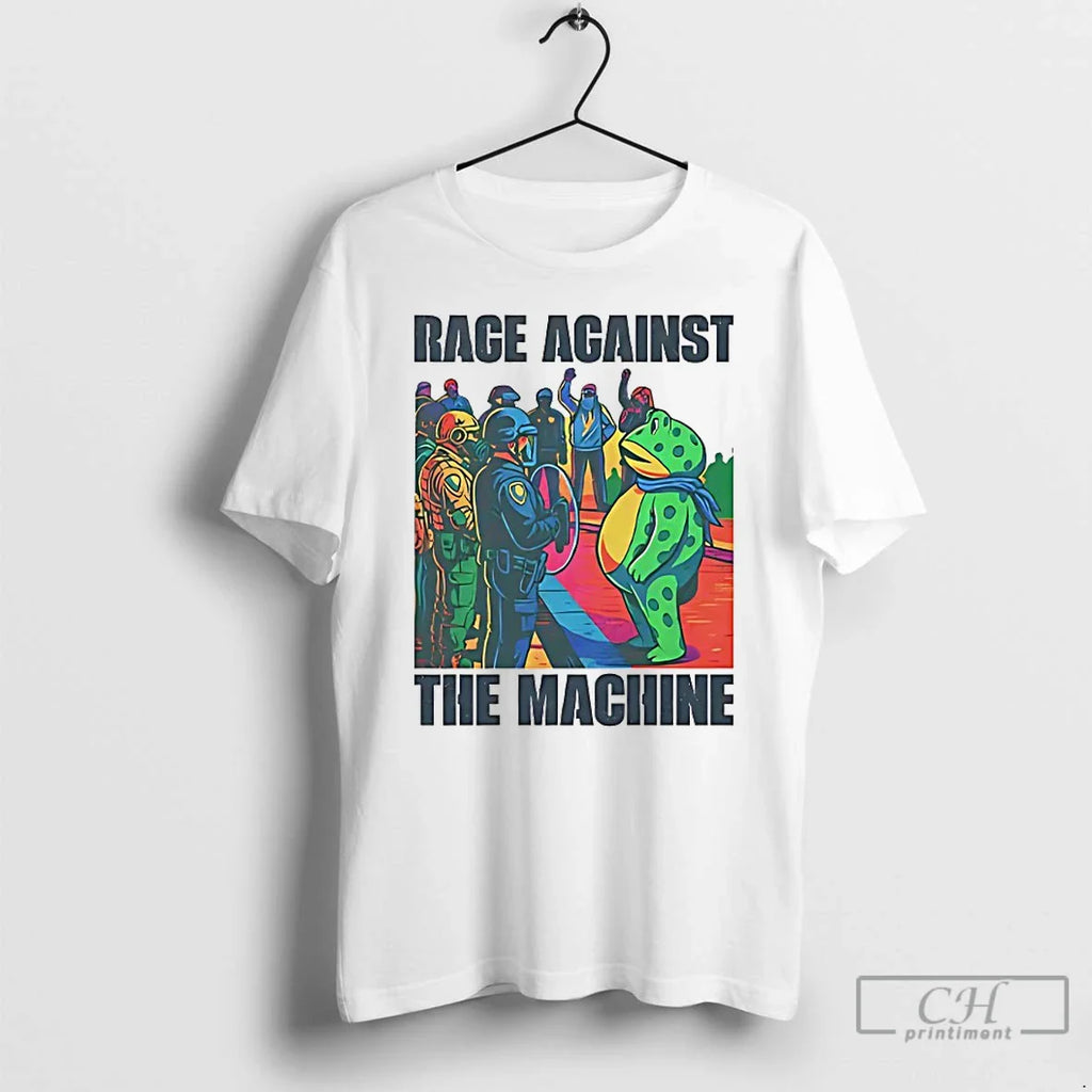 Classic Portland Frog Anti Ice Rage Against The Machine T Shirts