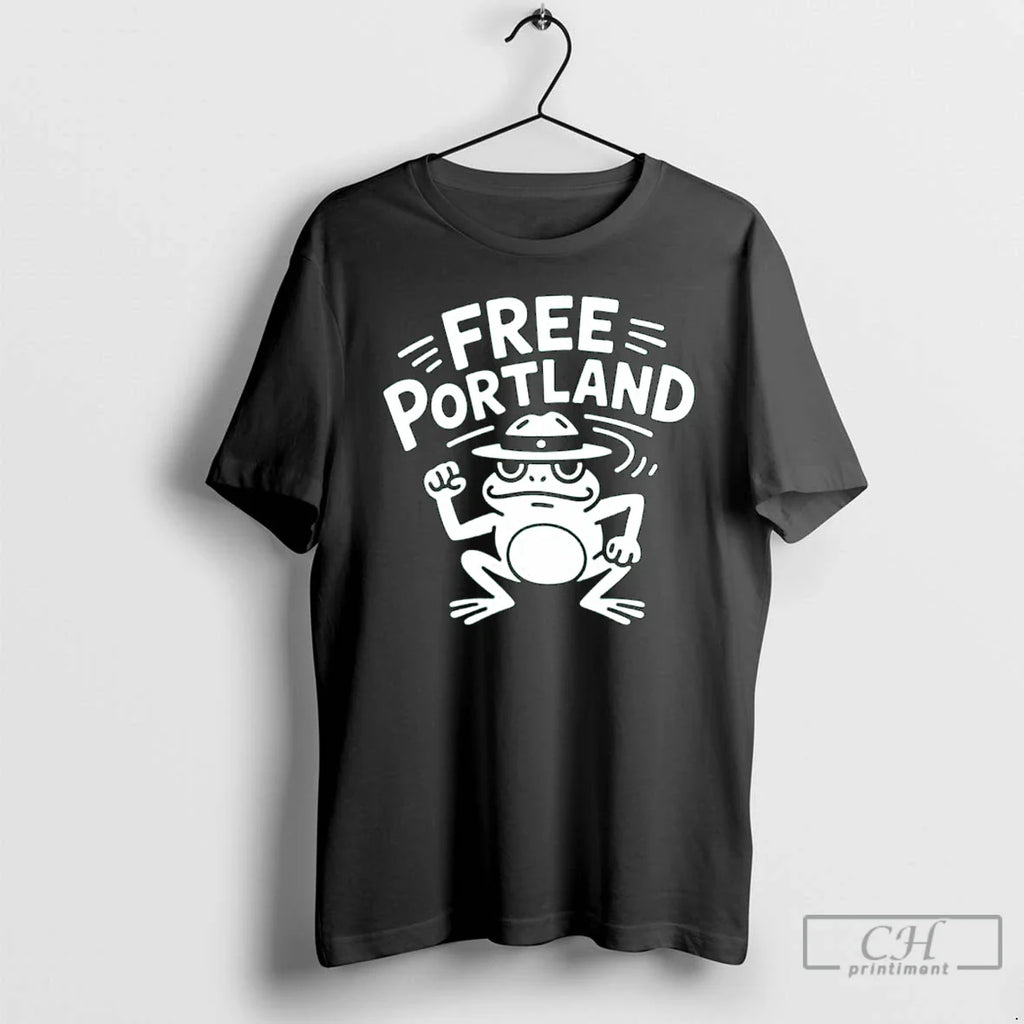 Classic Portland Frog Free Portland Long Sleve T Shirts