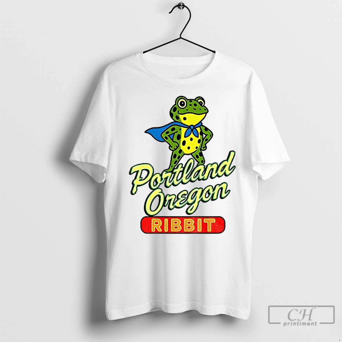 Classic Portland Frog Portland Oregon Ribbit