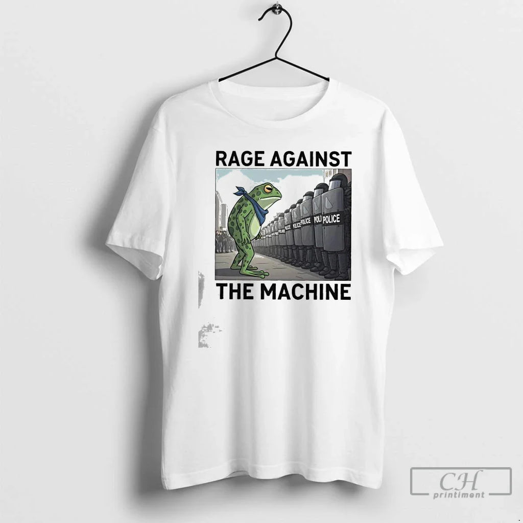 Classic Portland Frog Protest Rage Against The Machine Inspired Political Activist Anti Fascism Graphic