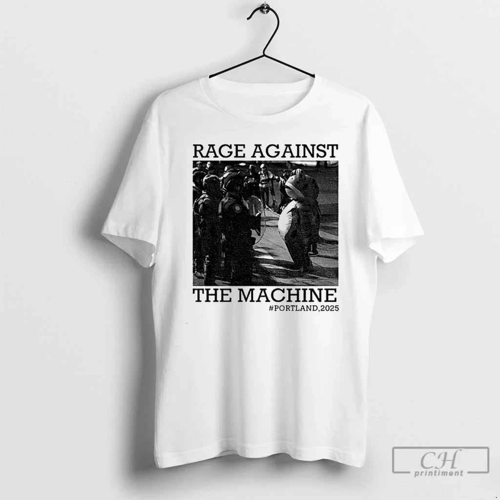 Classic Portland Frog Protest Rage Against The Machine Poland 2025 T Shirts