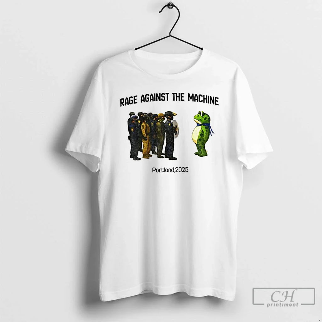 Classic Portland Frog Protest Resist Anti Ice Anti Trump Poland 2025 T Shirts