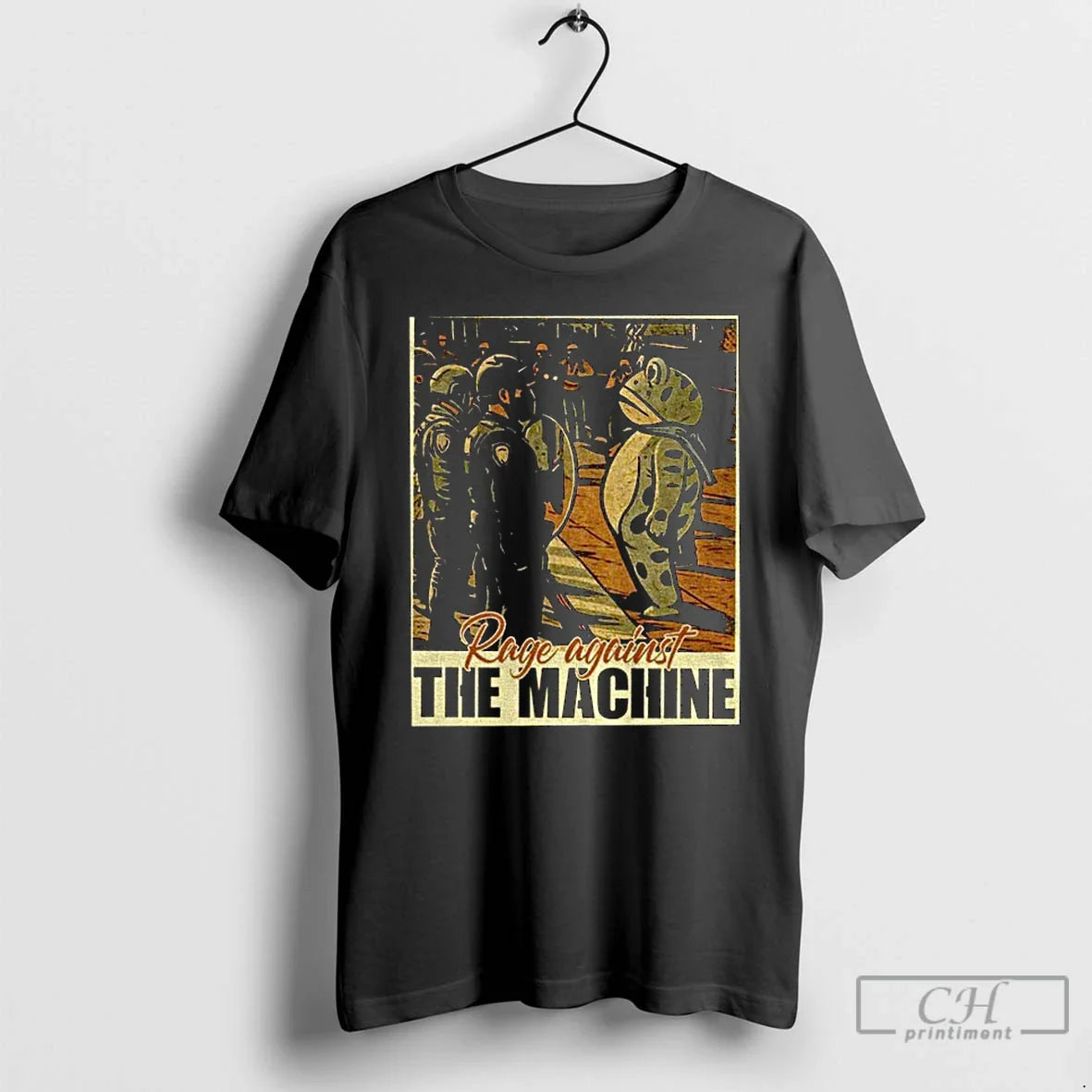 Classic Portland Frog Protest Rage Against The Machine Vintage T Shirts