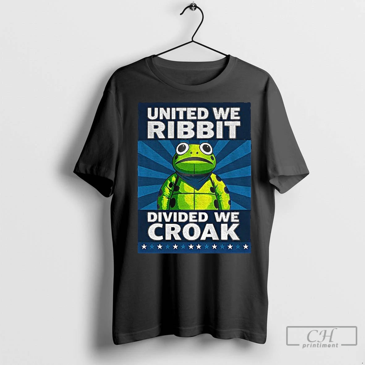 Classic Portland Frog United We Ribbit Divided We Croak