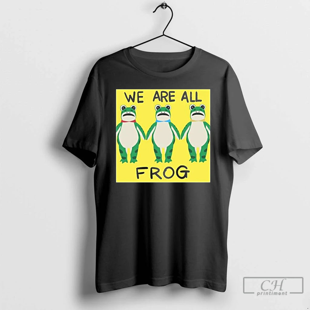 Classic Portland Frog We Are All Frog Long Sleve T Shirts