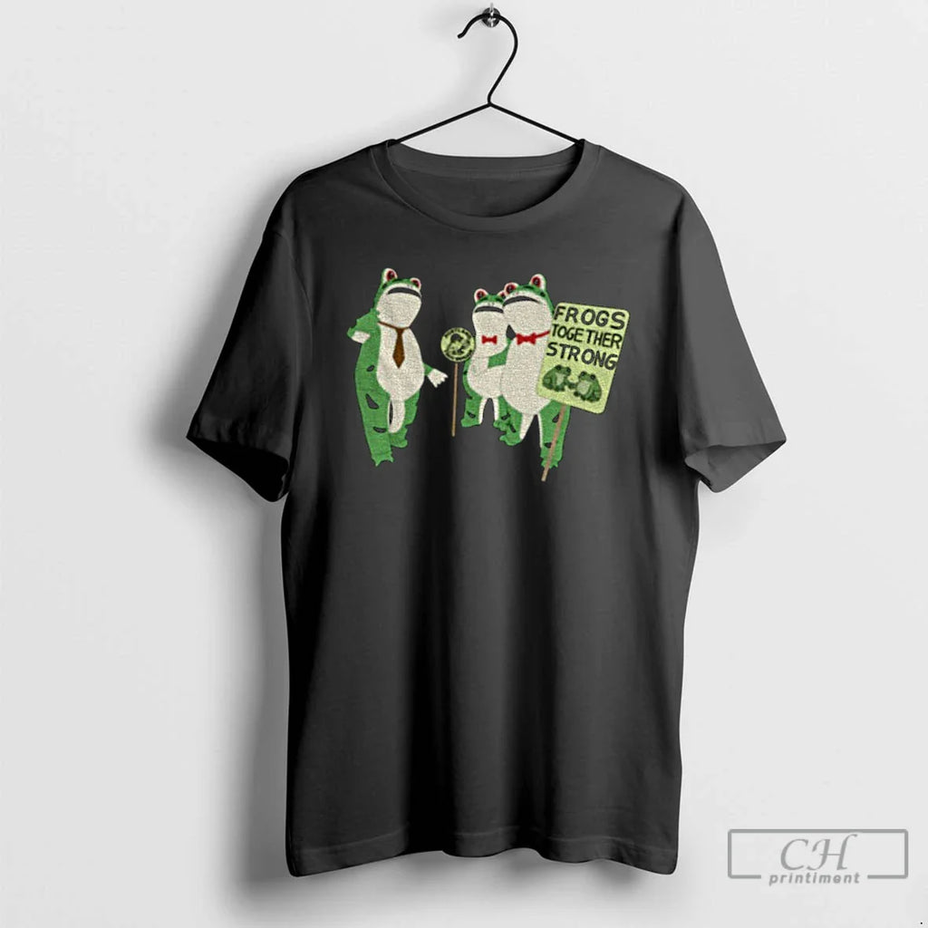 Classic Portland Frog Frogs Together Strong T Shirts