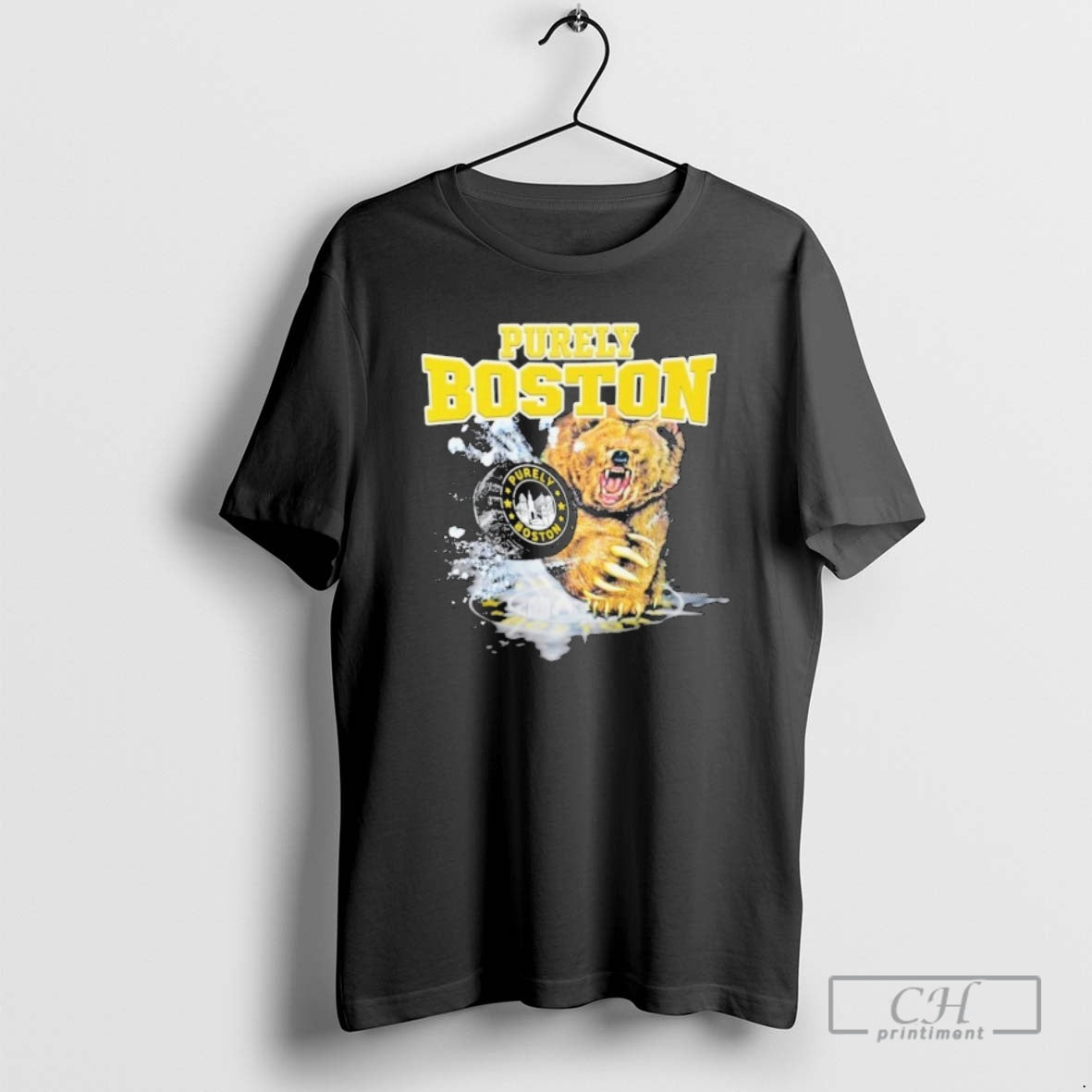 Classic Purely Boston Hockey Bear Claw Shirt Sweater