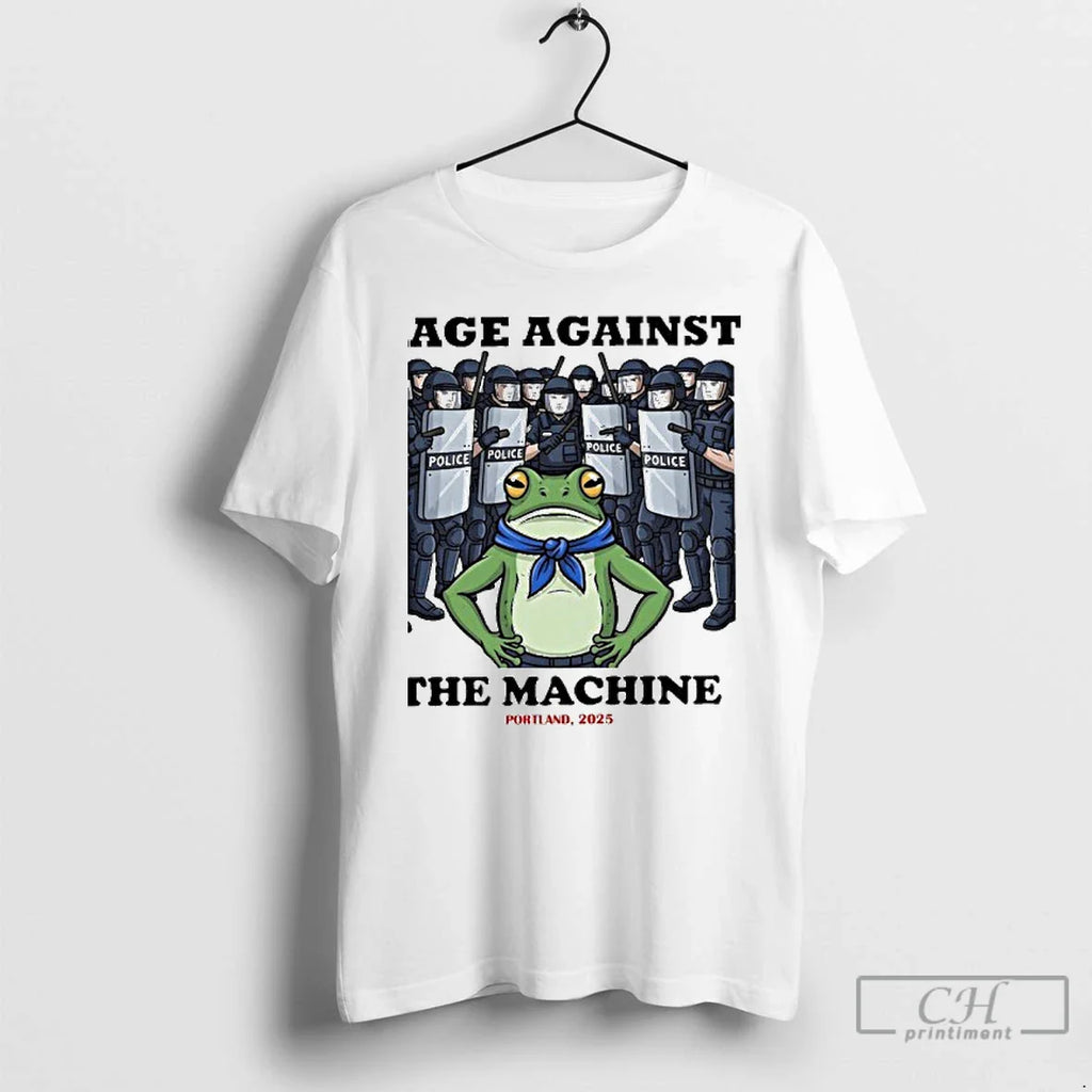 Classic Rage Against The Machine Frog Portland 2025 T Shirts