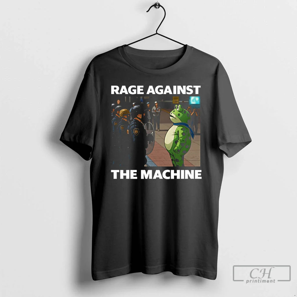 Classic Rage Against The Machine Frog Man Portland 2025 T Shirts