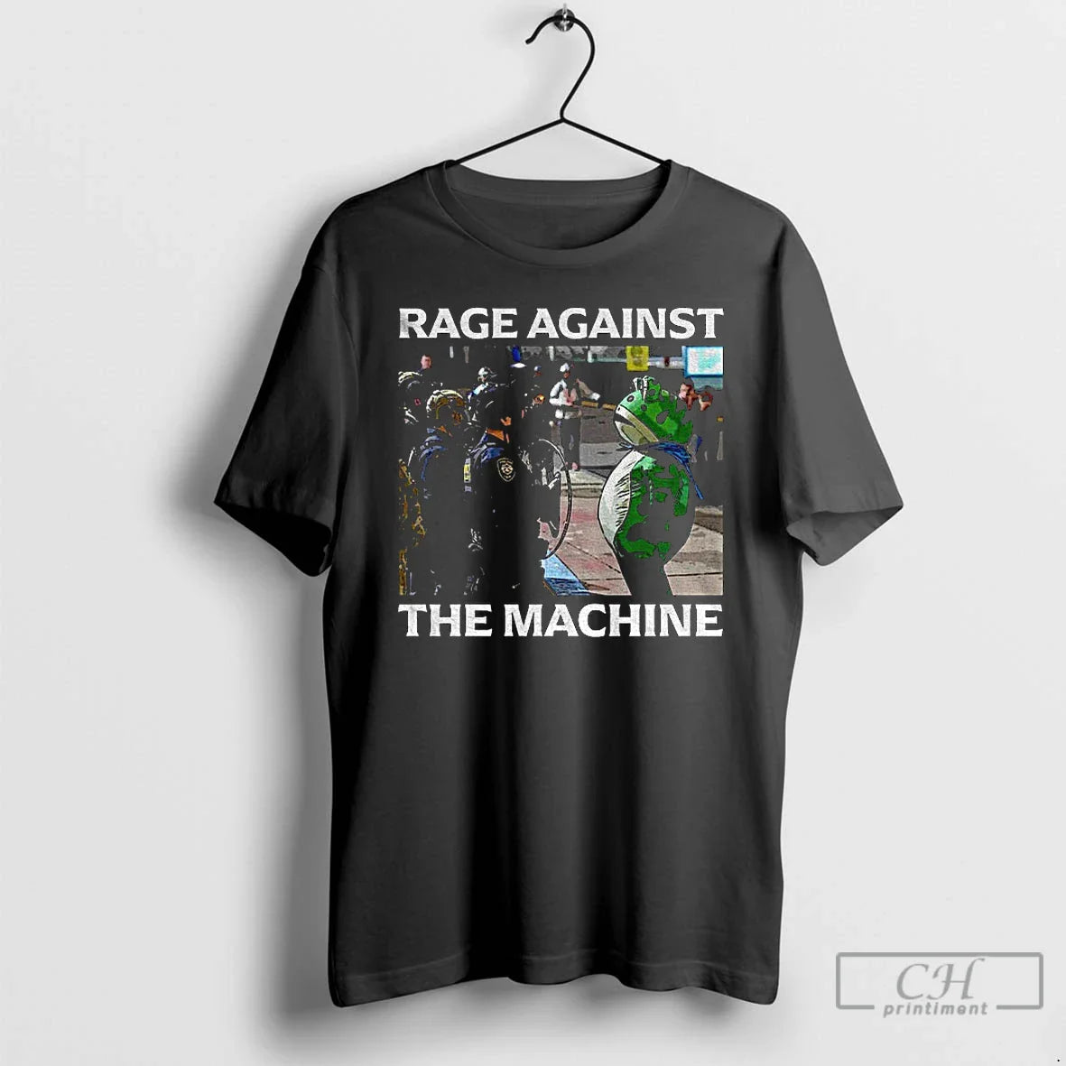 Classic Rage Against The Machine Portland Frog Protest Meme T Shirts
