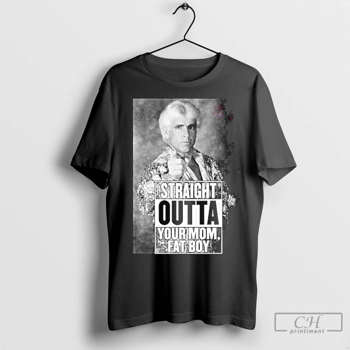 Classic Ric Flair Woooo Straight Outta Your Momma Fat Boy Ornaments