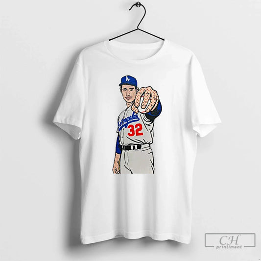 Classic Sandy Koufax Los Angeles Dodgers 2025 Graphic Mens White Tee T Shirts