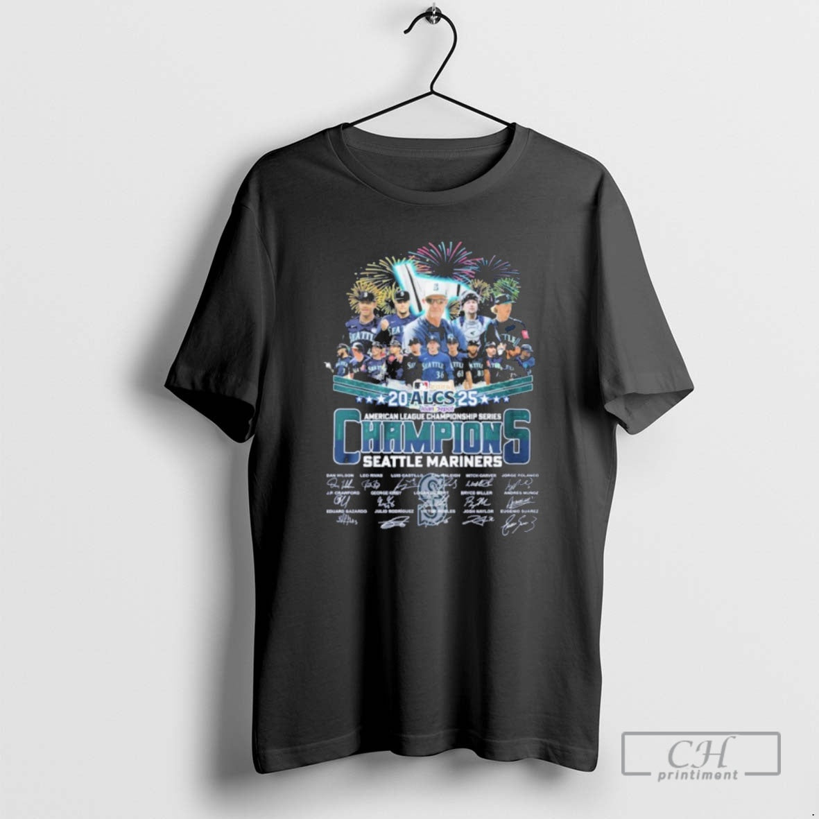 Classic Seattle Mariners Alcs 2025 American League Championship Series Champions Signatures Shirt Sweater