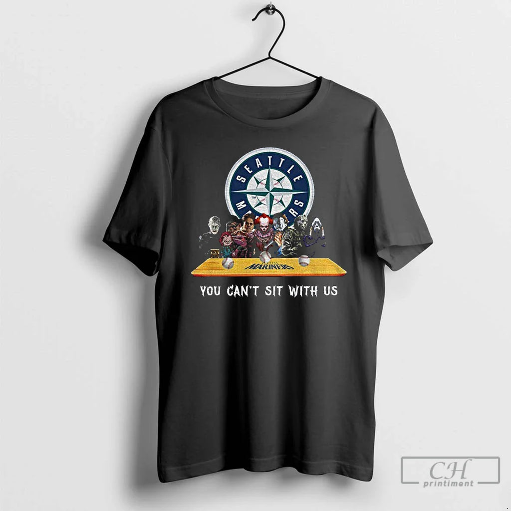 Classic Seattle Mariners Horror Movie Character You Cant With Us Halloween T Shirts