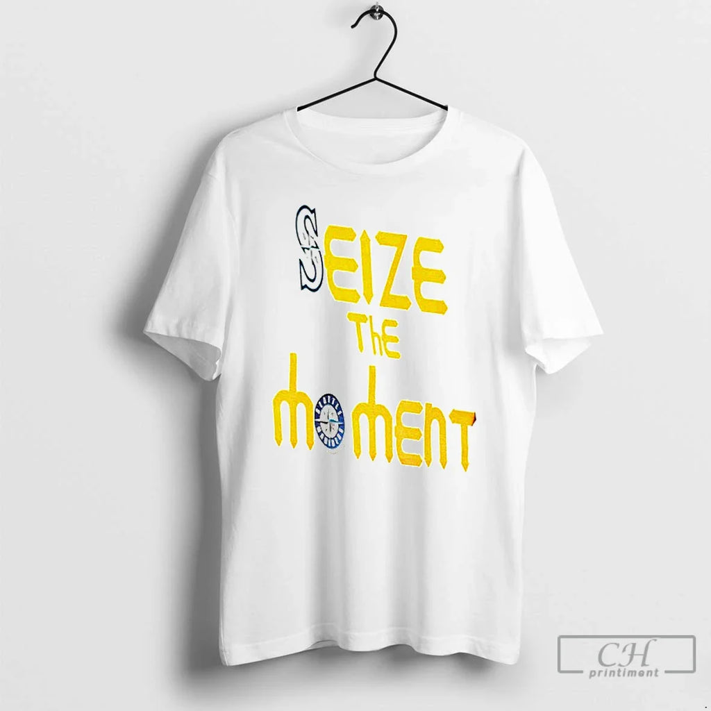 Classic Seattle Mariners Tridents Up Seize The Moment Mlb 2025 T Shirts