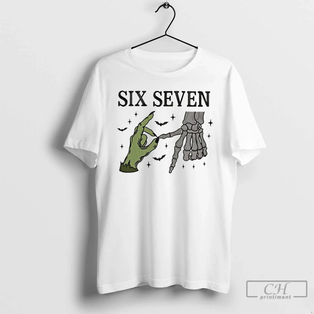 Classic Skeleton Ssix Seven Hands Halloween T Shirts