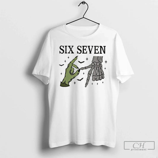 Classic Skeleton Ssix Seven Hands Halloween T Shirts