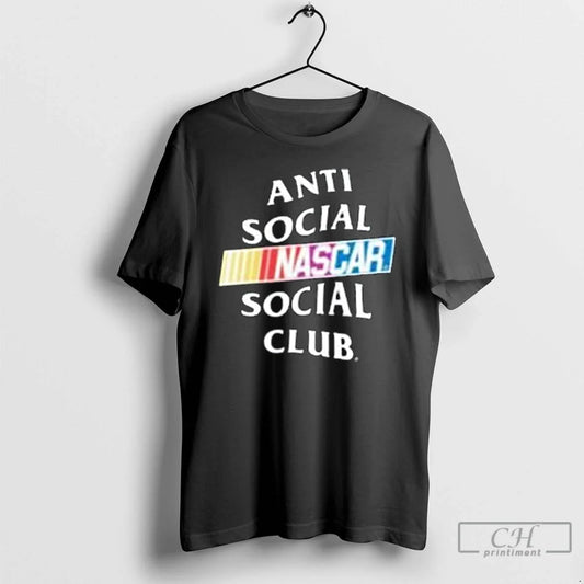 Classic Store Anti Social Social Club X Nascar Black Games Shit Long Sleve T Shirts