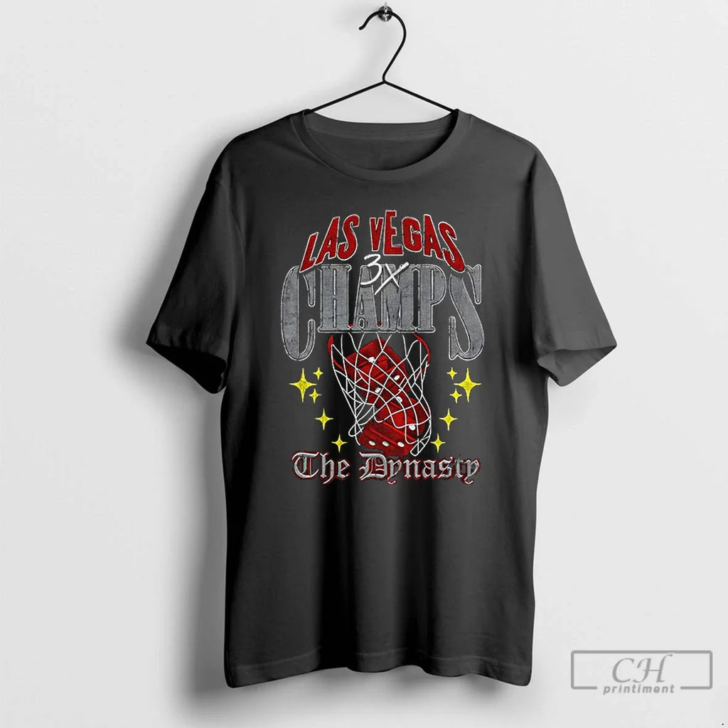 Classic The Dynasty Las Vegas Aces Basketball Wnba 3x Champions 2025 T Shirts