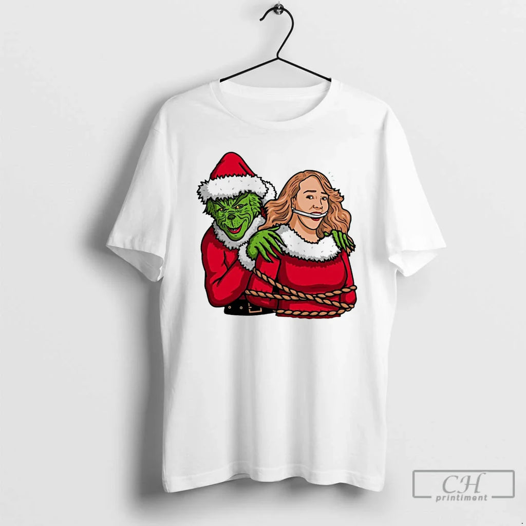 Classic The Grinch All I Want Is Silence Christmas White T Shirts