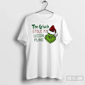 Classic The Grinch Stole My Lesson Plans Christmas White T Shirts