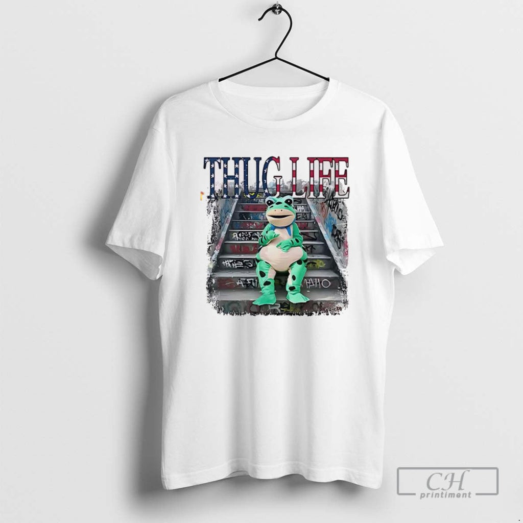 Classic Thug Life Portland Frog Protest T Shirts