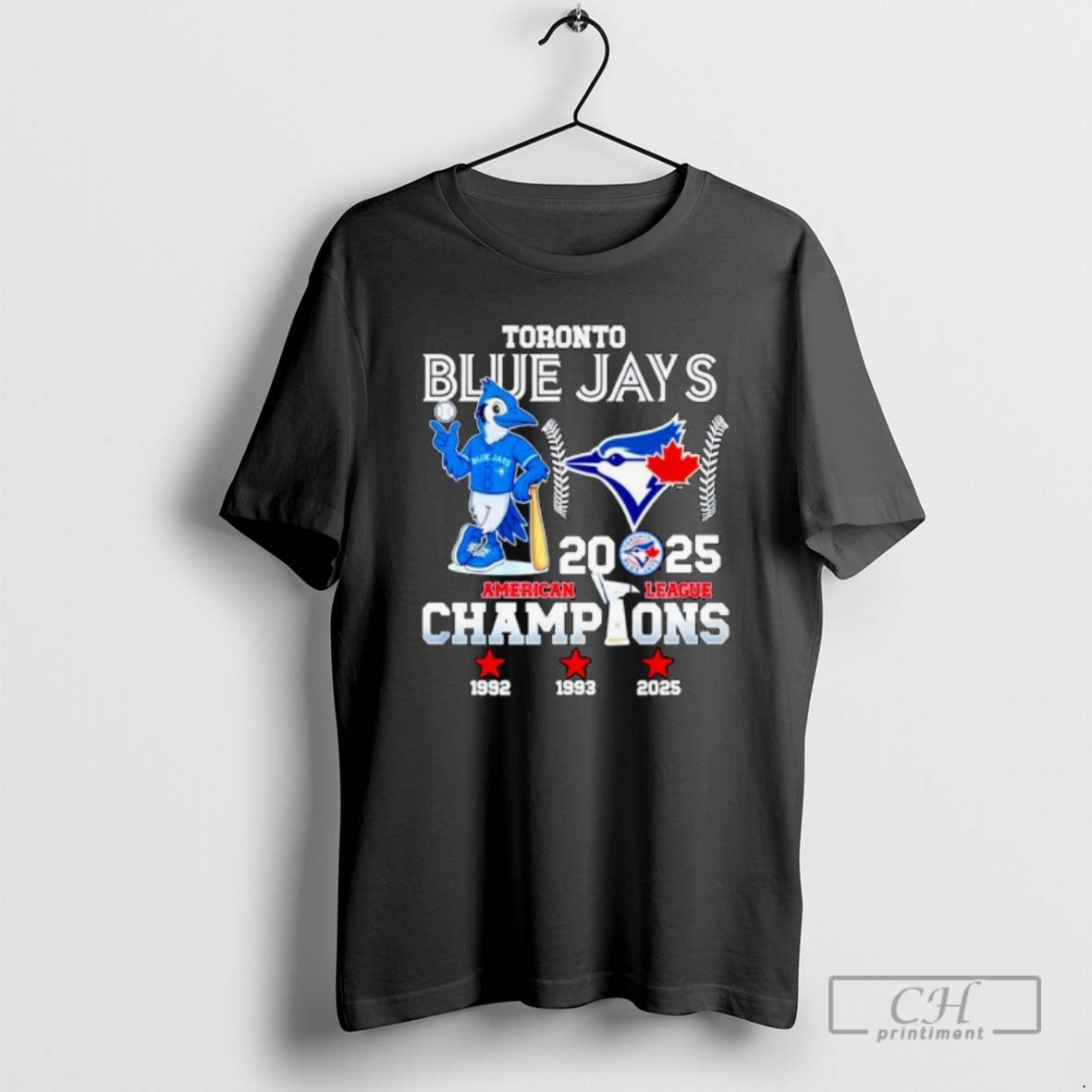 Classic Toronto Blue Jays 2025 American League Champions Mascot Ornaments Shirt Sweater