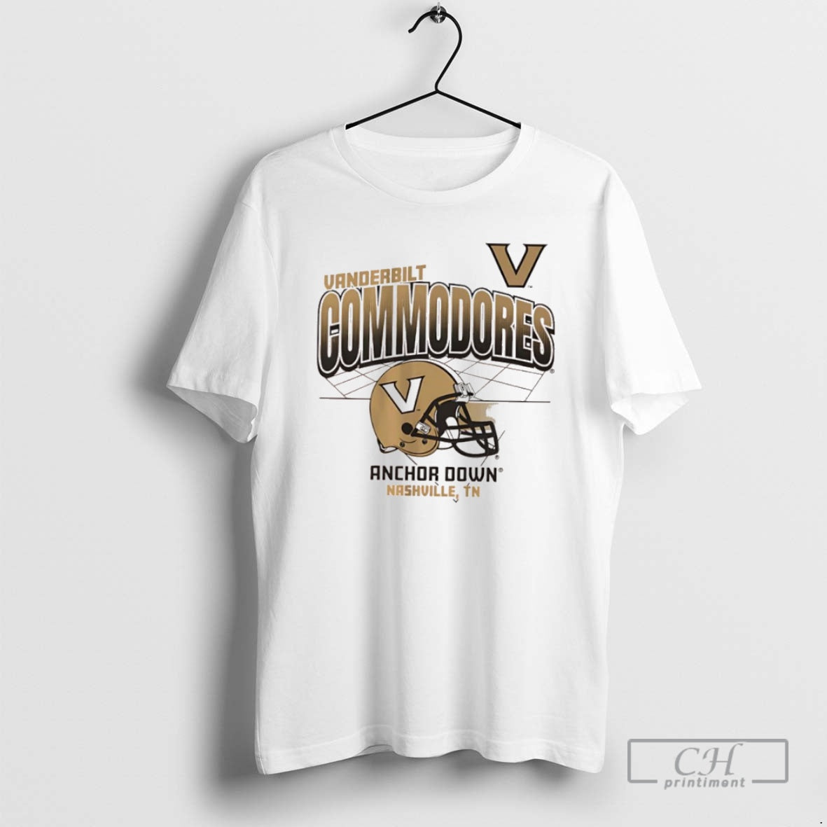 Classic Vanderbilt Commodores Anchor Down Nashville Tn Helmet Logo Shirt Sweater