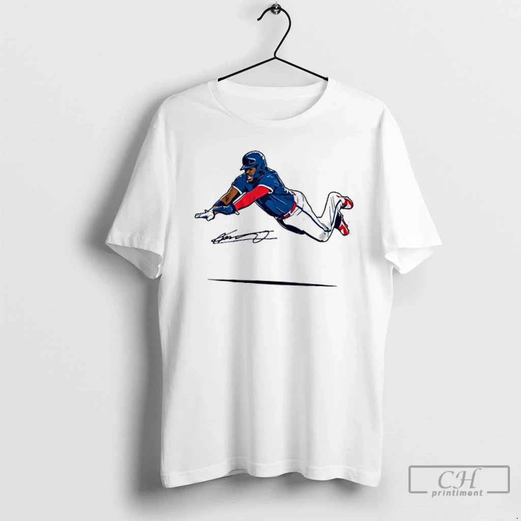 Classic Vladimir Guerrero Jr Super Vlad Flying Slide T Shirts
