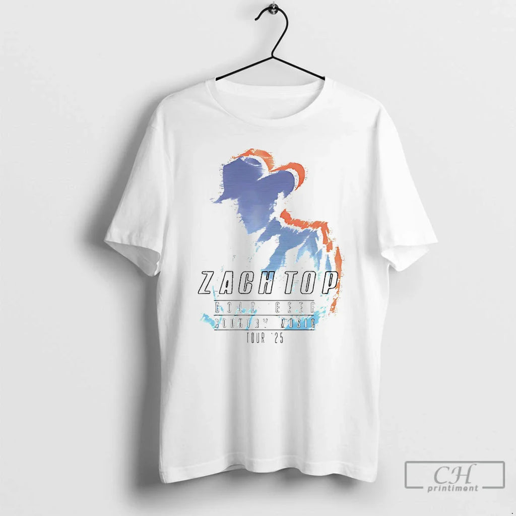 Classic Zach Top Cold Beer Country Music Tour 25 T Shirts