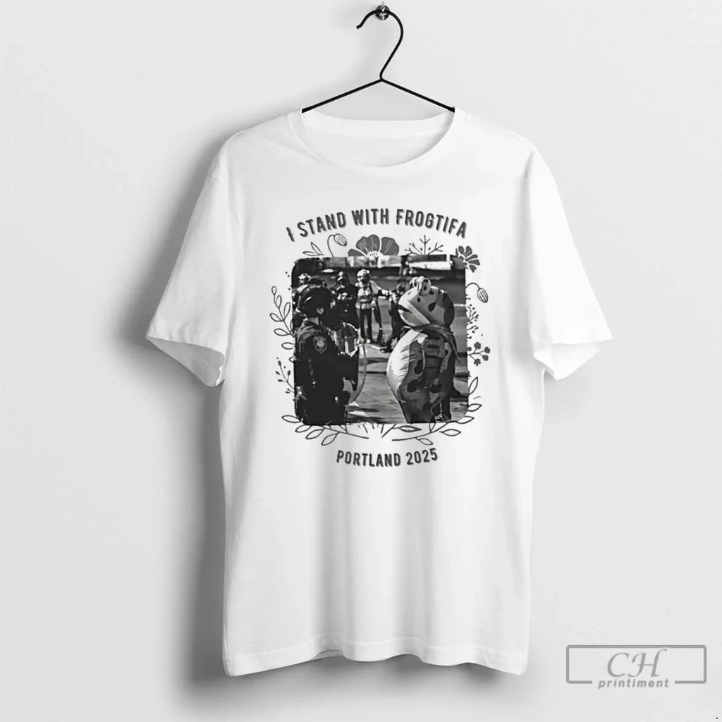 Classic I Stand With Frogtifa Portland Frog 2025 T Shirts