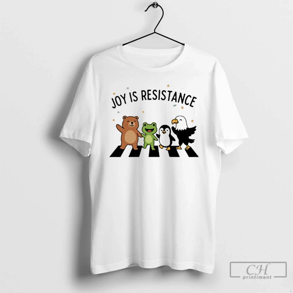 Classic Joy Is Resistance Portland Frog Protest T Shirts
