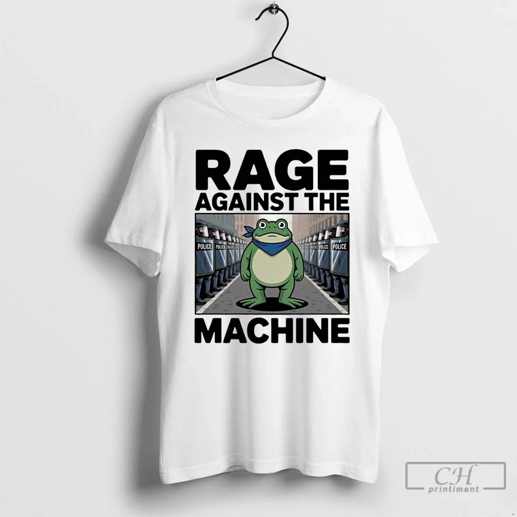 Classic Rage Against The Machine Portland Frog Anti Police Ice T Shirts