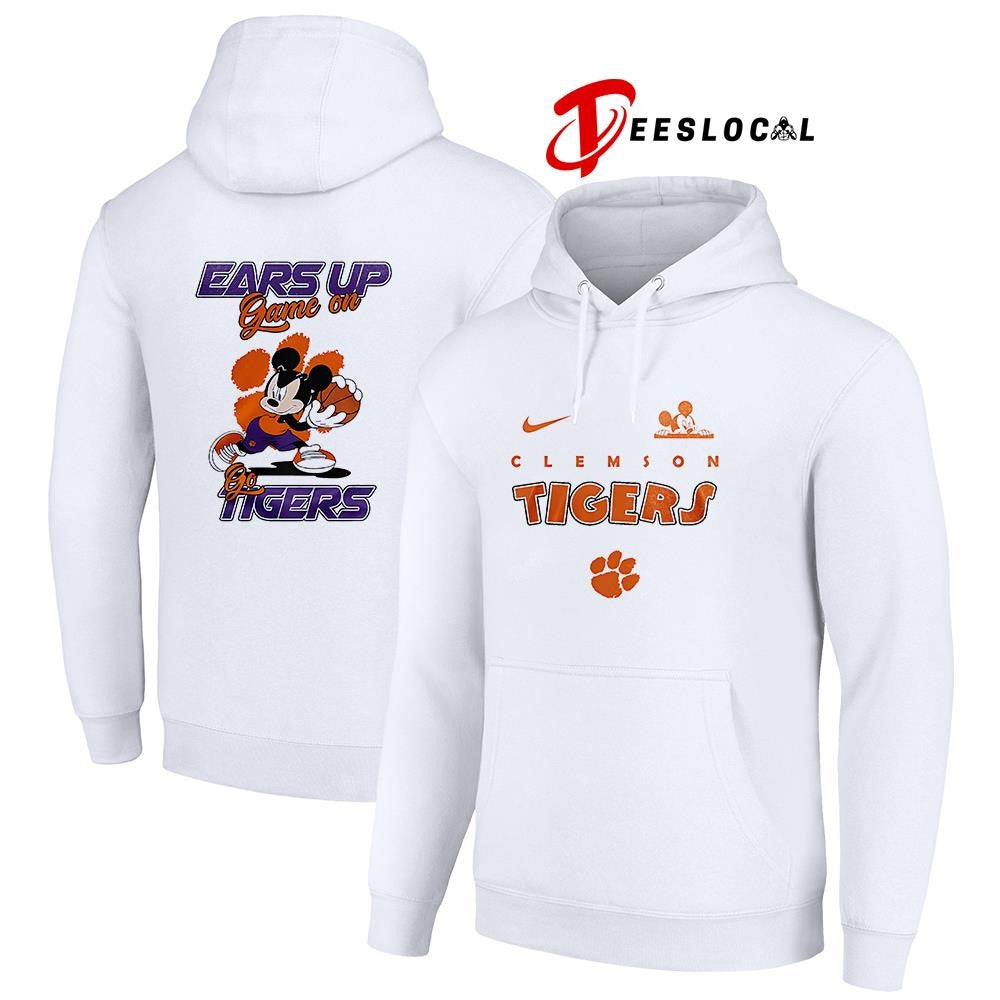 Clemson Tigers x Mickey Mouse ears up game on shirt