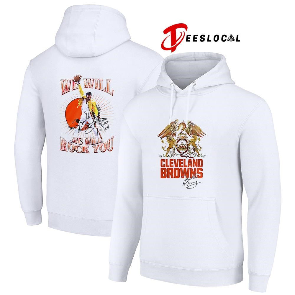 Cleveland Browns x Queens we will we will rock you graphic shirt