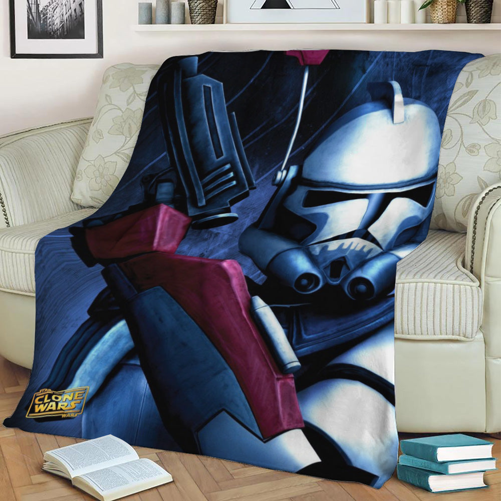 Clone Trooper Fleece Throw Blanket