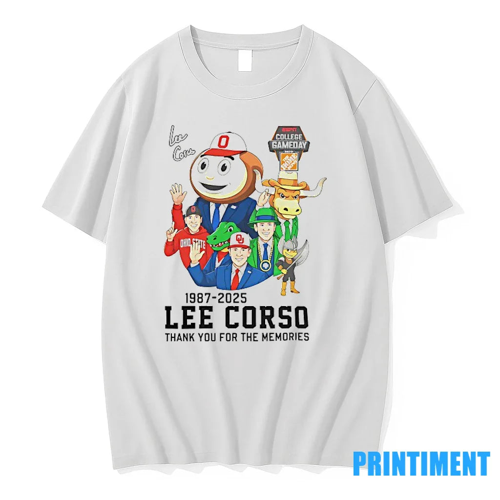Coach Lee Corso 1987 2025 Thank You For The Memories Tshirts Sweater