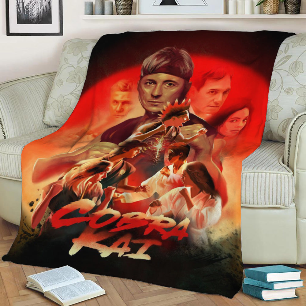 Cobra Kai Fleece Throw Blanket