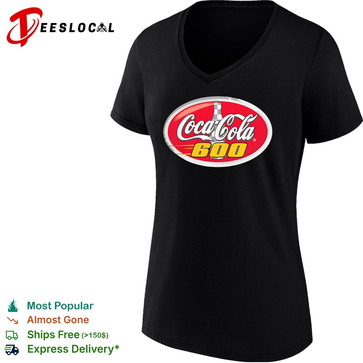 Coca Cola 600 Nascar Racing Event Logo Checkered Bottle shirt